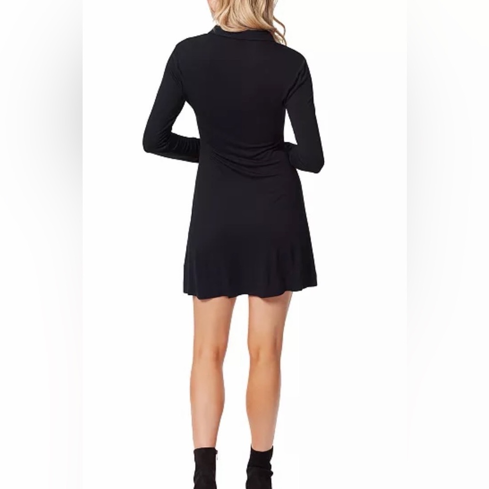 Jessica Simpson Women's Cara Ruched Polo Shirtdress - Picture 3 of 7